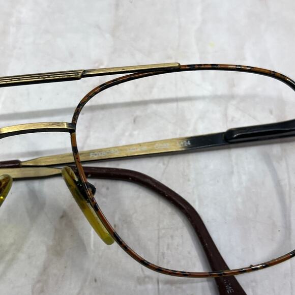 Vintage L'Amy Foxboro France 140mm CC32 L124 Aviator Eyeglasses Frames TG7-G2-10 - Picture 3 of 9